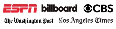 As seen in ESPN, Billboard, CBS, The Washington Post, Los Angeles Times